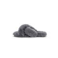 Real Wool Sheepskin Double Strap Slippers